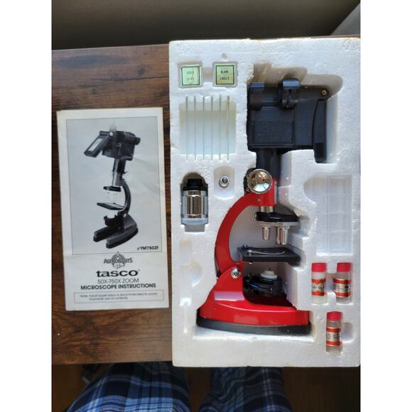 1986 Tasco YM750ZF - 5-Way View - 50 to 750 Power Zoom Microscope - Astronauts - Picture 2 of 10